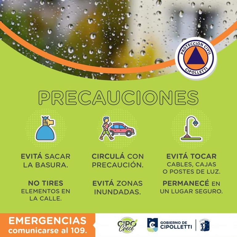 Alertan por probabilidad de tormentas eléctricas en el Alto Valle