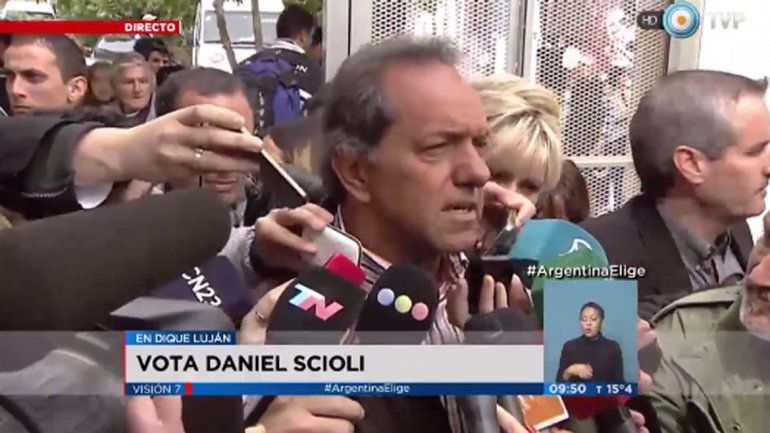 Daniel Scioli candidato a presidente de la Nación por el Frente para la Victoria.&nbsp;