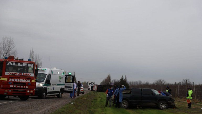 Murió el hombre que chocó contra el camión mosquito sobre la Ruta 22
