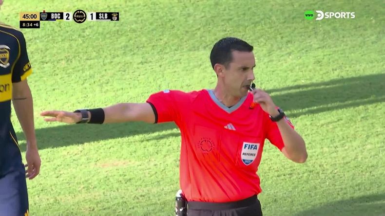 El mal arbitraje del mexicano Ramos que perjudicó a Boca contra Benfica