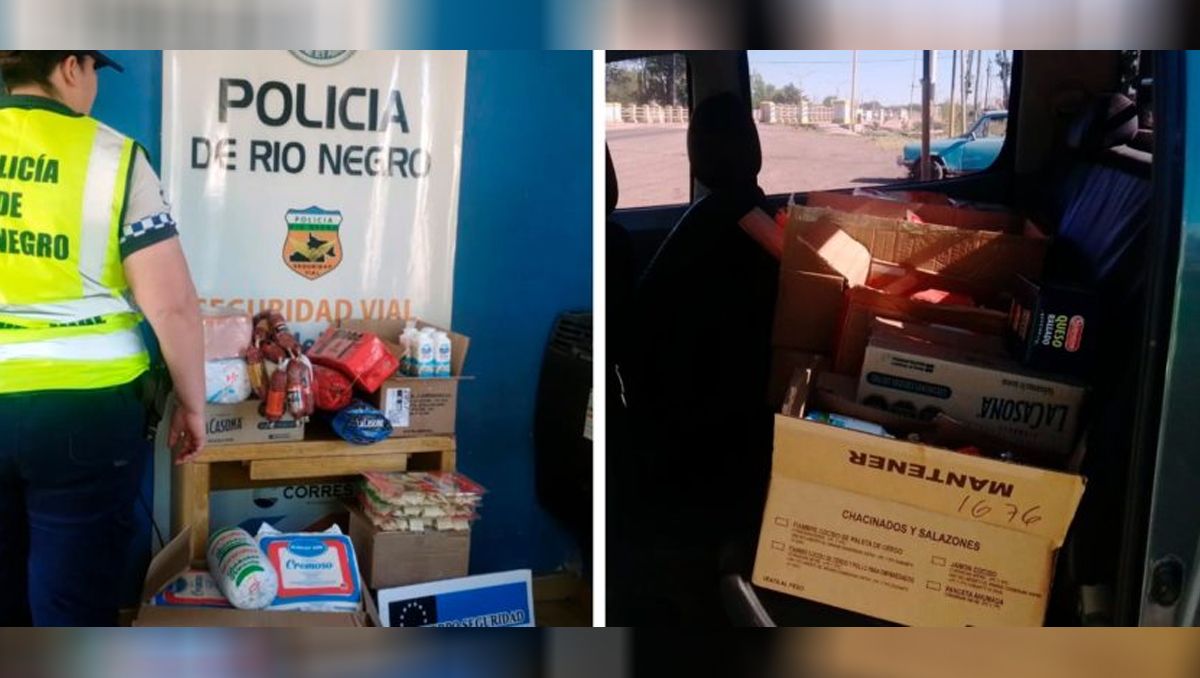 ¿Mercadería para una despensa ?: decomisaron quesos y fiambres que eran transportados sin ningún cuidado