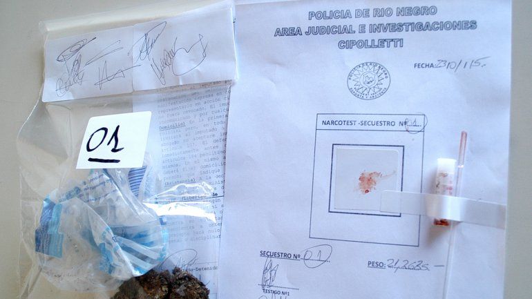La droga secuestrada en la casa de la acusada no superaba los 60 gramos.