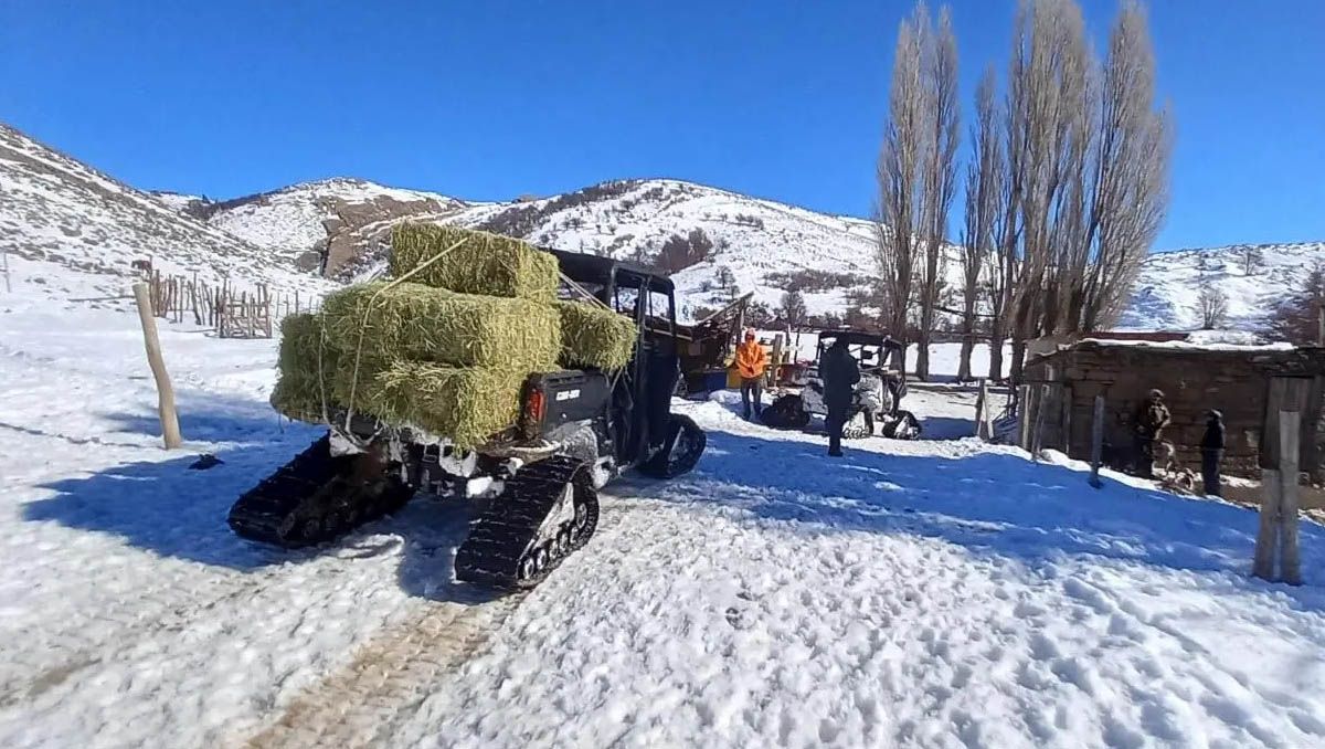 Ubicaron a los crianceros aislados por la nieve en Río Negro