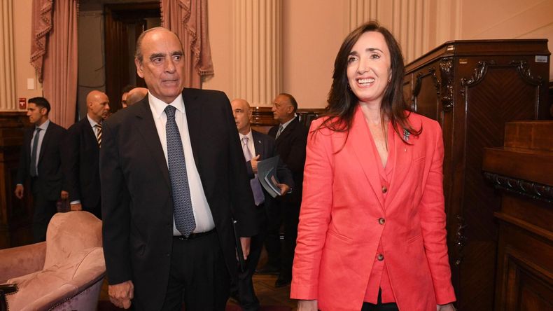 En medio de la interna, Victoria Villarruel recibió a Guillermo Francos en el Senado: de qué hablaron