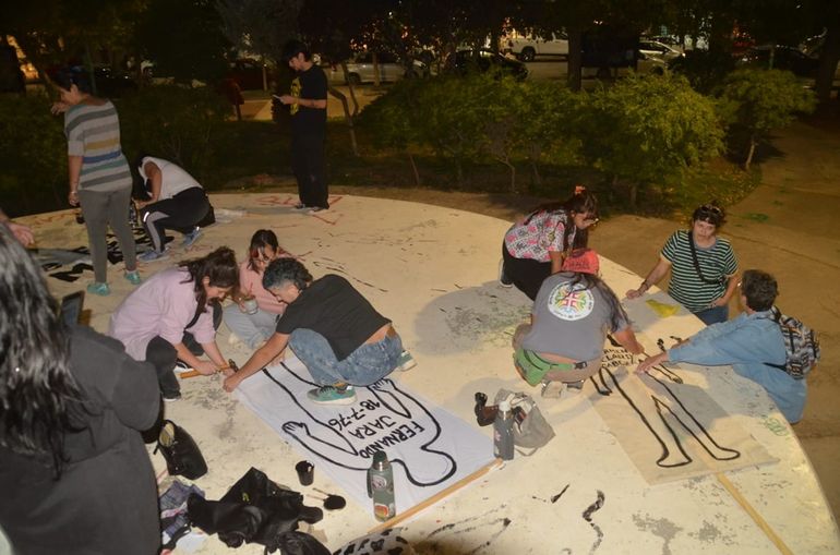 Este lunes comenzaron los preparativos para las actividades que se realizarán por el 24 de marzo.&nbsp;