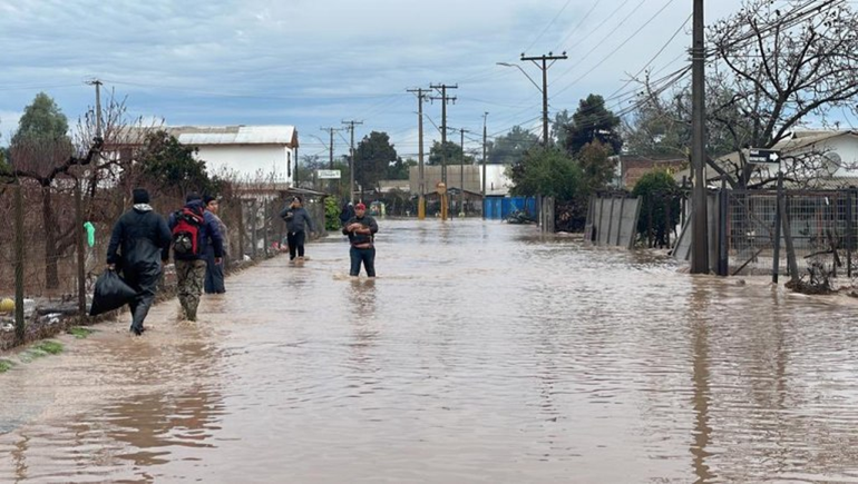 Declararon zona de catástrofe en Chile por intensas lluvias