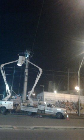 Media ciudad sin luz por un apagón