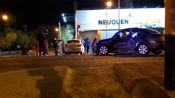 Violento accidente: iba borracho