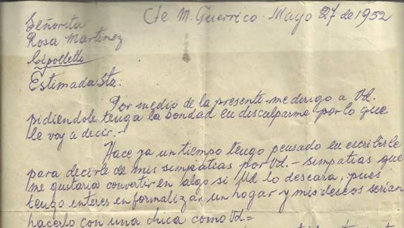 La carta con la que Italo conquistó a Rosa en 1952 se viralizó en&nbsp; Twitter.