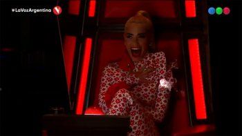 lali volvio a piropear al participante de la voz argentina