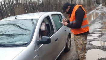 la policia realiza controles en la zona de chacras