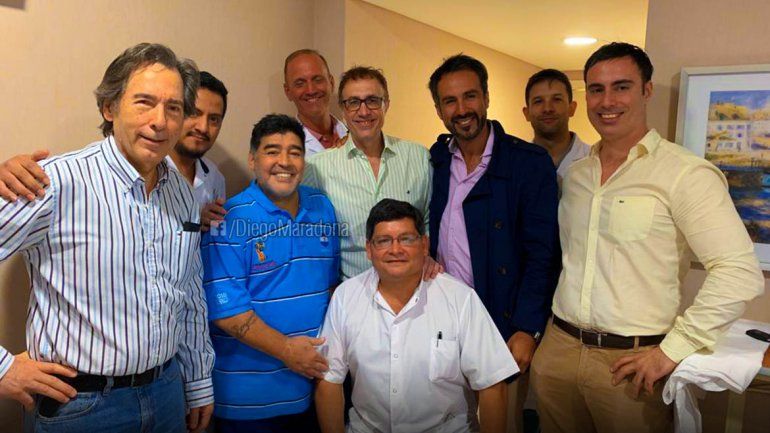 Diego recibió el alta médica después de la operación