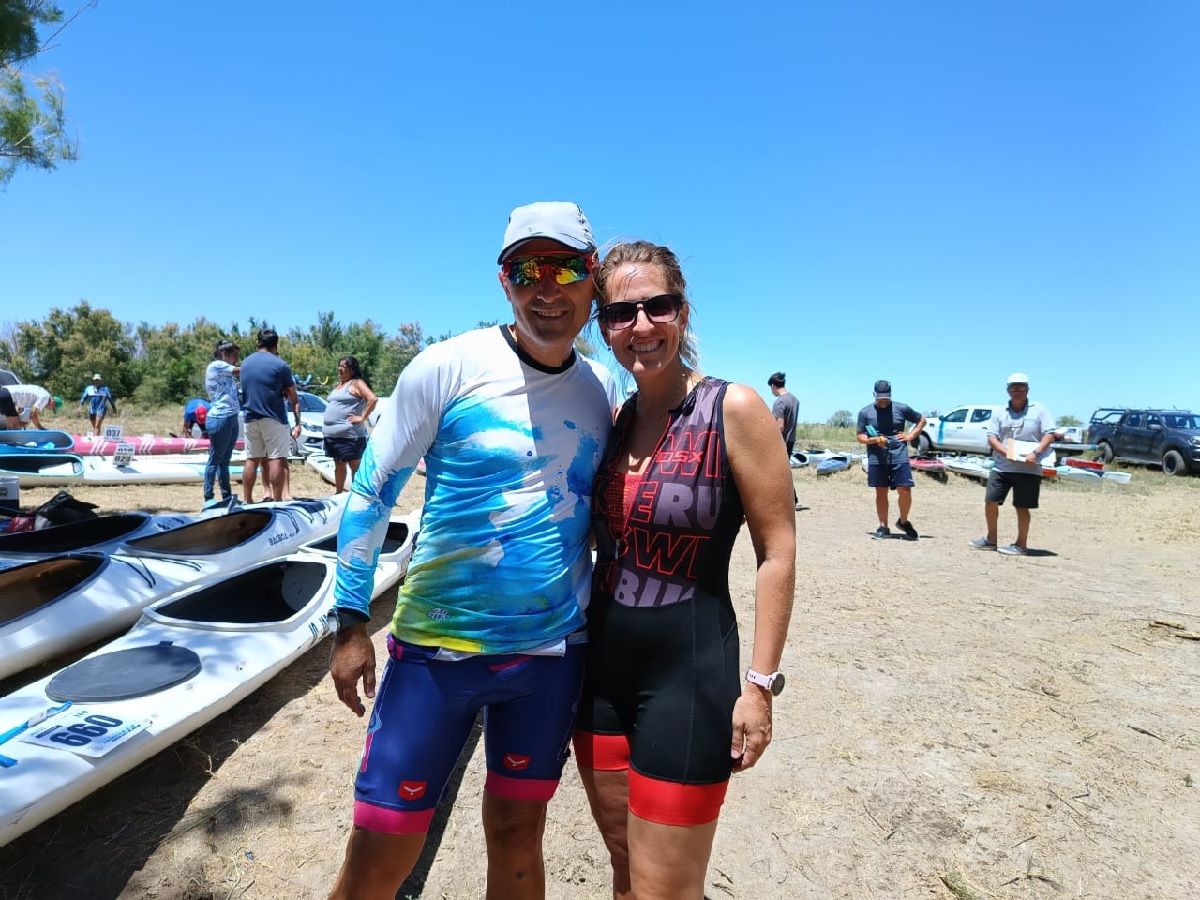 Cómo fue completar la Regata del río Negro en pareja: la historia de Fiorella y Orlando