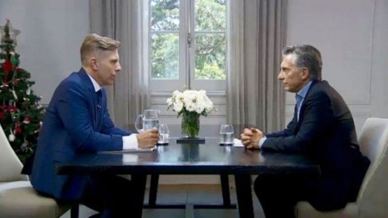 Macri, en entrevista con Fantino: El país va por el rumbo correcto