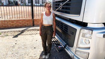 la camionera atrincherada se descompenso