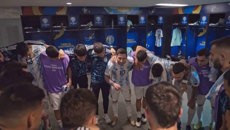 La emotiva arenga de Messi en la previa de la final en el Maracaná