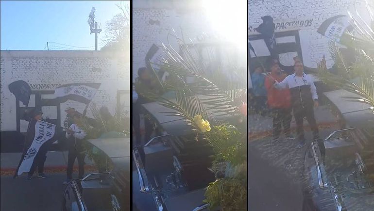 Video: Aliento y llanto al pie del cajón del Tigre en su paso por La Visera