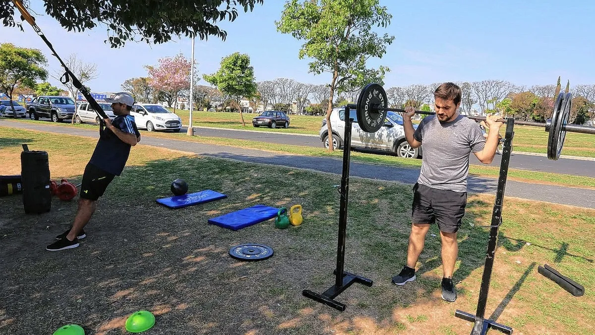 El gimnasio al aire libre ahora llega a Cipolletti. Foto de archivo.