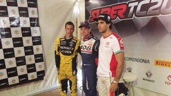 Pernía, Girolami y Urcera, los dueños del podio en la clasificación de ayer.