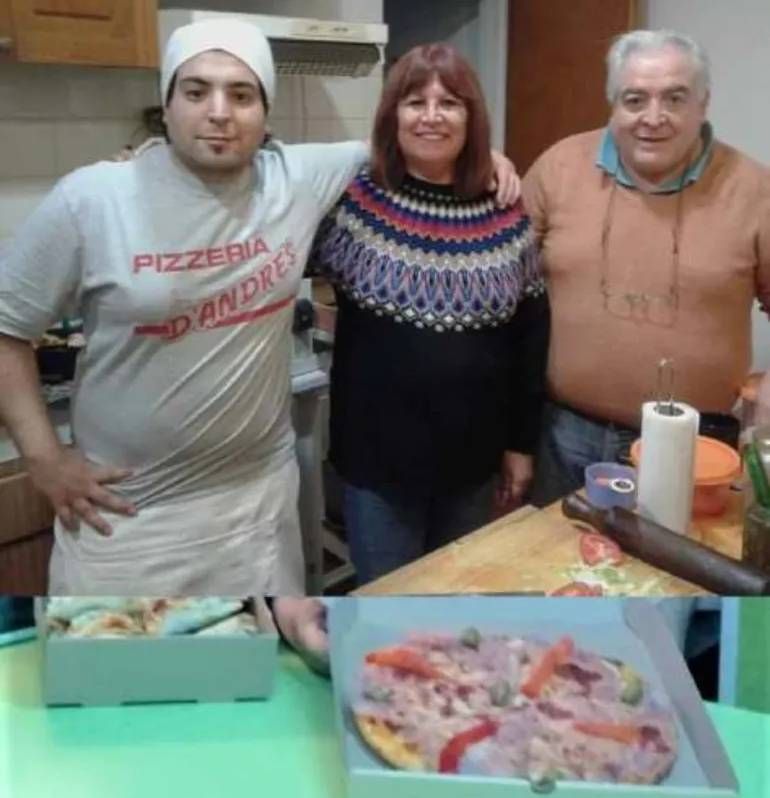 Norma con su amado Andrés y su querido hijo Laureano en tiempos felices. Foto de archivo.