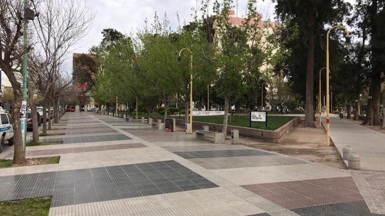 La ciudad amaneció desierta por el paro nacional