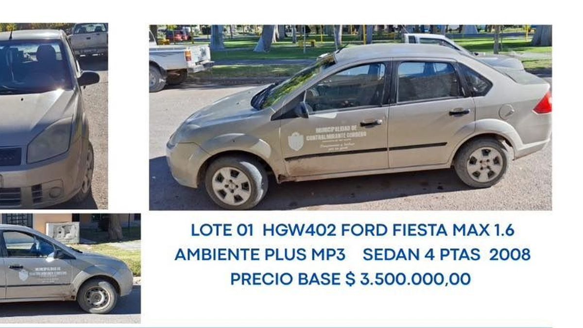 La subasta se realizará este miércoles por la mañana en Contralmierante Cordero.
