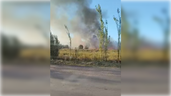 El incendio se registró en una chacra ubicada sobre Circunvalación.