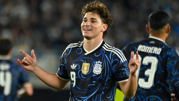 Julián Álvarez anotó uno de los 7 goles de la Selección Argentina.
