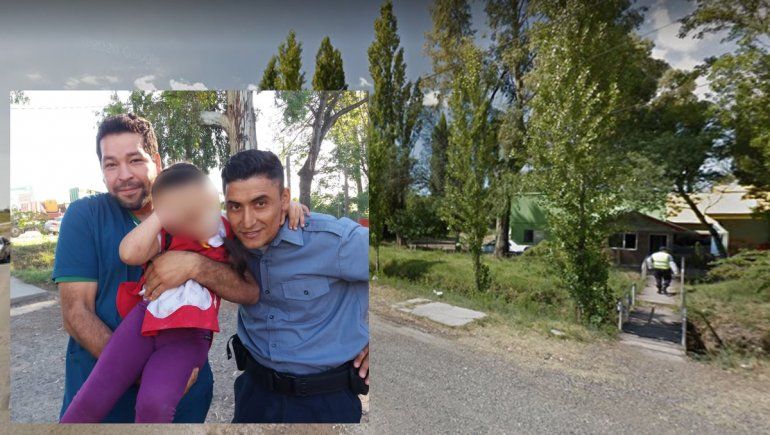 Puente 83: un policía y un camillero salvaron a una nena de morir ahogada