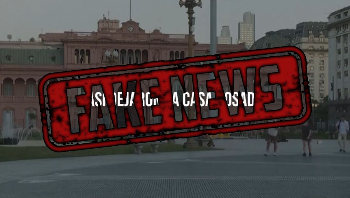La fake news de Casa Rosada llegó lejos, pero fue eliminada.