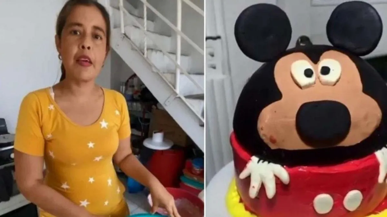 La historia de la pastelera que hizo una fallida torta de Mickey y se volvió viral