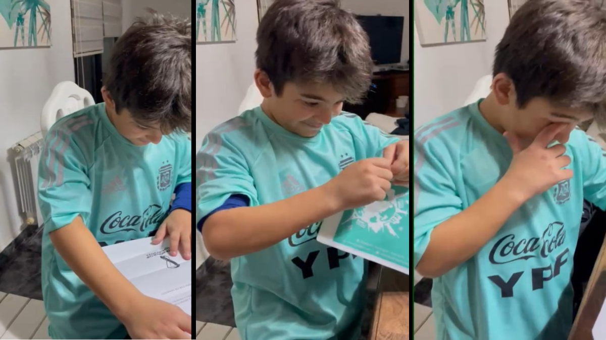 Nene cipoleño recibió un regalo mundial en el día de su cumple