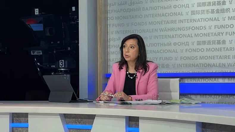 Julie Kozack, vocera del FMI. | LMCipolletti.com Julie Kozack, vocera del FMI.