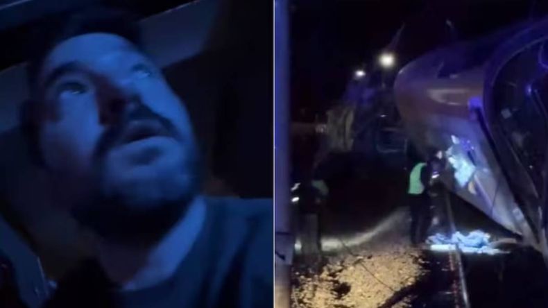 El influencer vive en España y viajaba de Málaga a Madrid a bordo del tren.