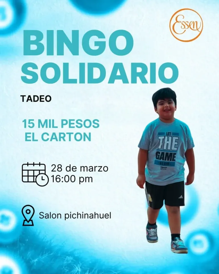 El bingo solidario se realizar&aacute; en el sal&oacute;n del barrio Pichi Nahuel.&nbsp;