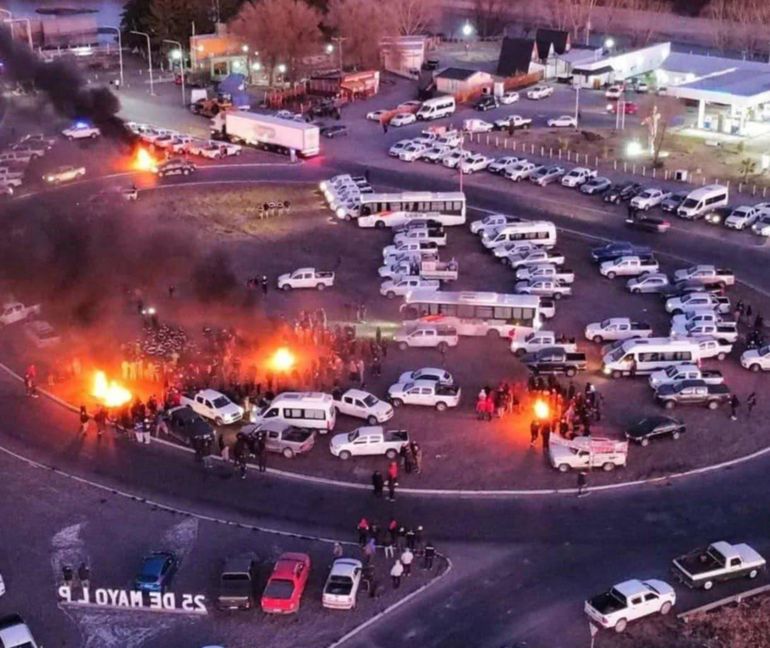 La fuerte protesta se inici&oacute; en plena madrugada.