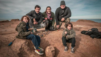 Costa bonaerense: un nene de 8 años encontró un fósil de 700 mil años