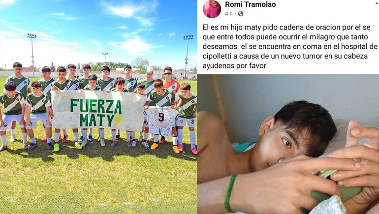 Sus compañeros de Oro le dedicaron una emotiva bandera y le mandaron una camiseta firmaba. El sentido posteo de su mamá.