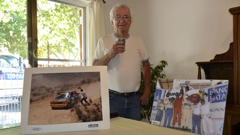 El recuerdo de tanta gloria deportiva, mate de por medio. Tibaldi nos recibió de la mejor manera en su casa.