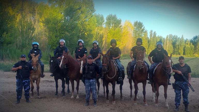 La Policía rionegrina reacondicionó su predio de entrenamiento para caballos 