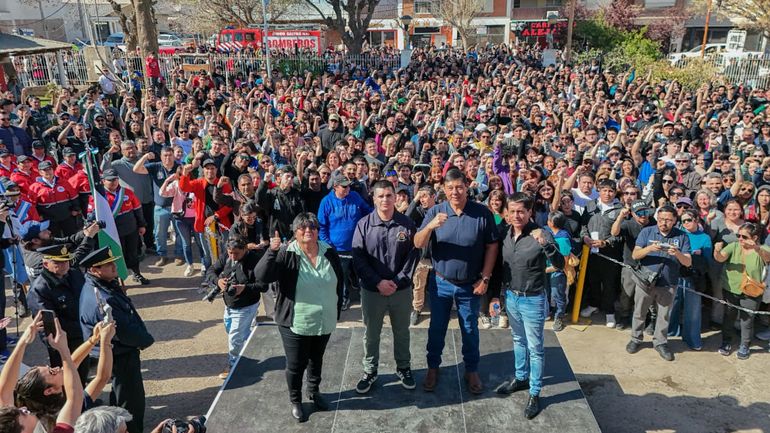 Participaron en el acto el secretario General del gremio