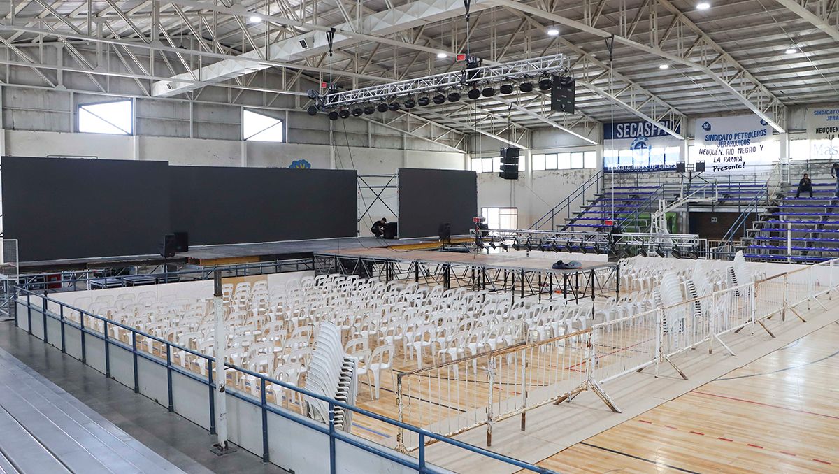 Así se prepara el Estadio Municipal para la visita de Sergio Massa