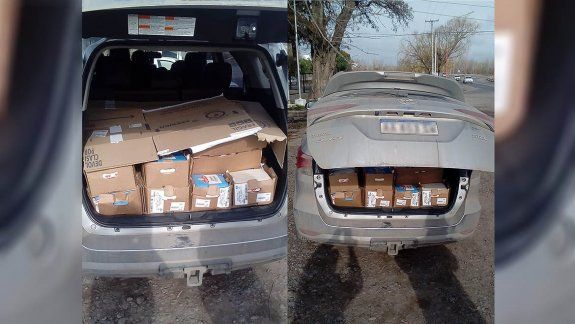 Atrapan a chino intentando contrabandear 320 kilos de queso cremoso en la camioneta