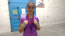 melina ortiz paso por el nacional de boxeo y no se baja del ring