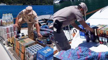 fiesta clandestina en un yate de lujo en bariloche