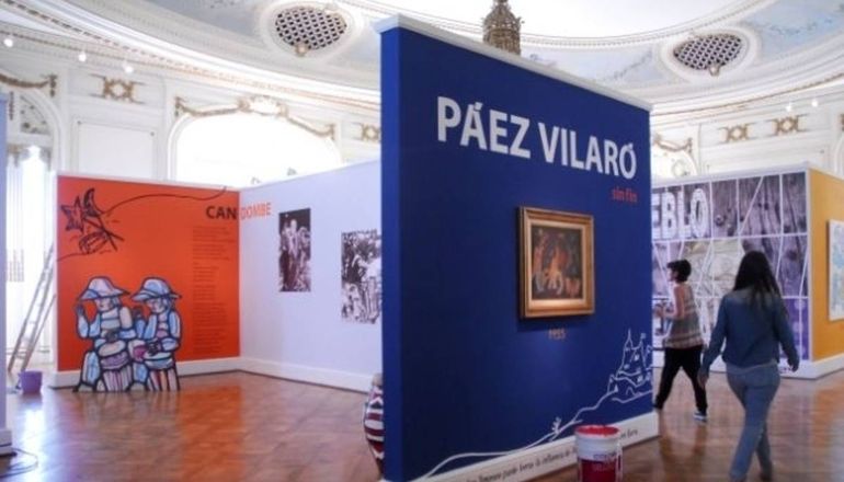 Llegan con fuerte custodia a muestra en Oro 18 pinturas de Carlos Páez Vilaró