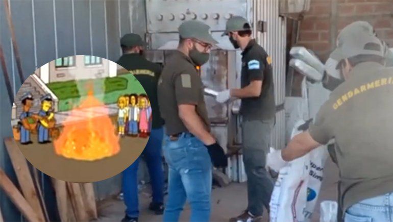 Como en Los Simpsons: una quema de marihuana inundó de humo un pueblo