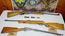 caza furtiva: dos detenidos y armas de fuego secuestradas