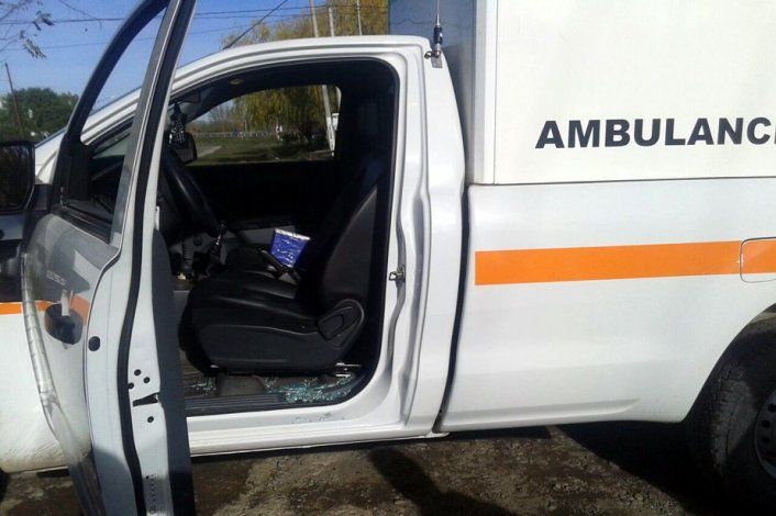 Atacaron a piedrazos a una ambulancia en el piquete de ATE