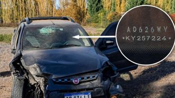 La camioneta que fue utilizada en el robo frustrado.